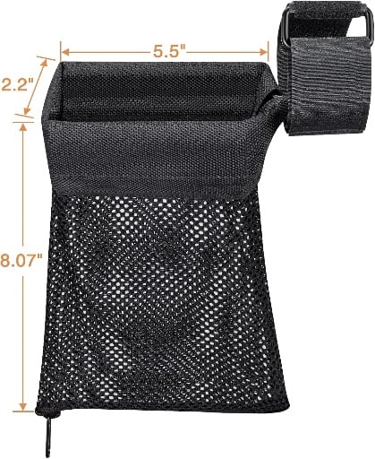 CVLIFE Brass Shell Catcher with Zippered Bottom and Quick Release