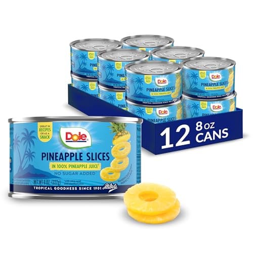 Dole Canned Pineapple Slices 12-Pack 8-Oz Deal