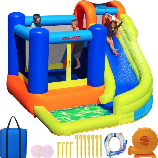 Sportspower My 1st Inflatable Bounce House with Water Slide & Splash Pool Deal