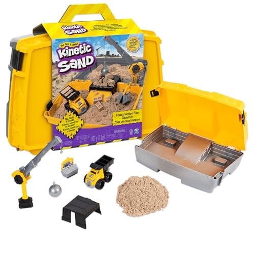 Kinetic Sand Construction Site Folding Sandbox with 2lbs Play Sand & Toy Truck Deal