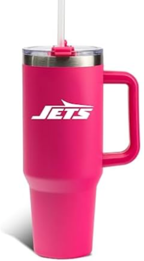New York Jets 40oz Pink Game Day Tumbler