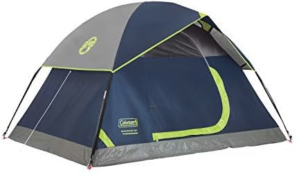 Coleman Sundome Camping Tent with Rainfly Navy Blue (84"L x 60"W x 48"H)