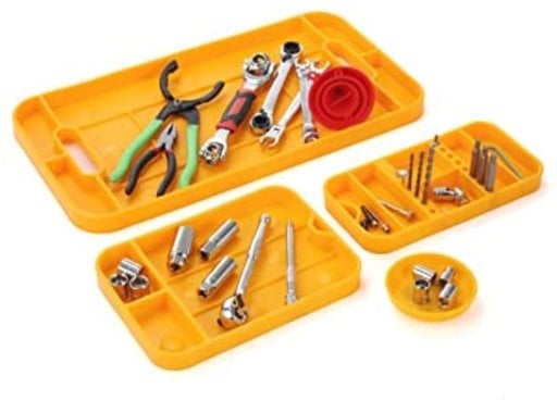 MOTORHEAD 4-Piece Super Grip Silicone Tool Tray Set (23", 16", 12" & 4") Deal