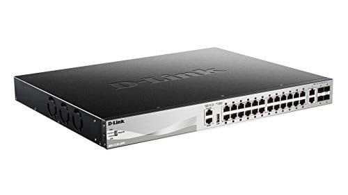 D-Link 30-Port PoE Gigabit Ethernet Switch 24x 10/100/1000 BT Ports 2X 10GBase-T 4X 10G SFP+