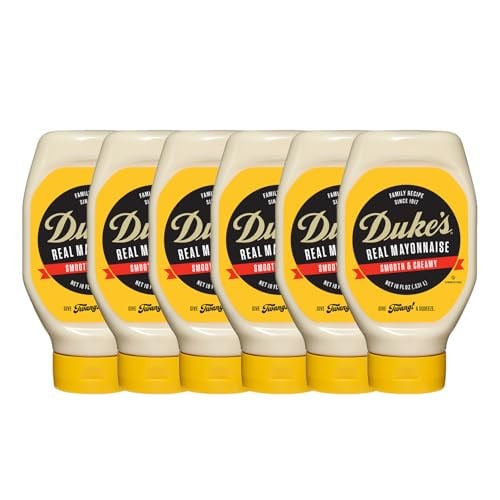 Duke’s Real Mayonnaise Squeeze Bottle 18 Ounce (Pack of 6)