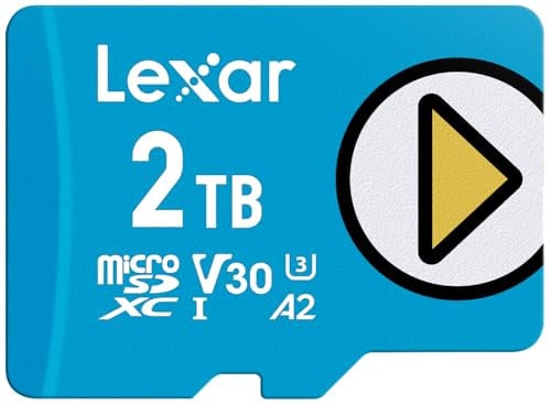 Lexar 2TB Play Blue Micro SD Card, UHS-I, C10, U3, V30, A2, 4K, Up to 160MB/s microSDXC Memory Card Deal