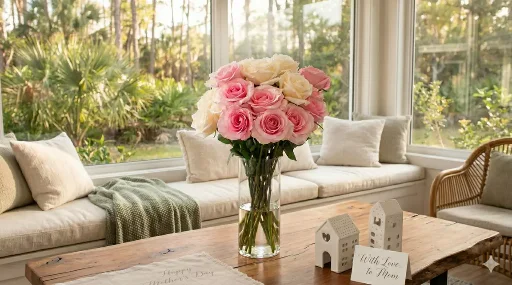 Rose Farmers Farmer's Choice 24 Roses with Vase