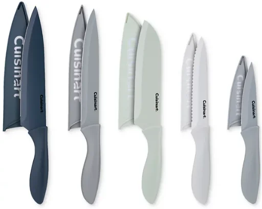 Cuisinart 10-Piece Ceramic Coated Knife Set w/ Blade Guards Deal