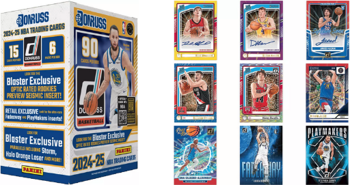 150-Piece Panini 2024-2025 Donruss Basketball Trading Card Mega Box