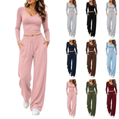 Two Piece Lightweight Soft Lounge Sweatsuit Deal
