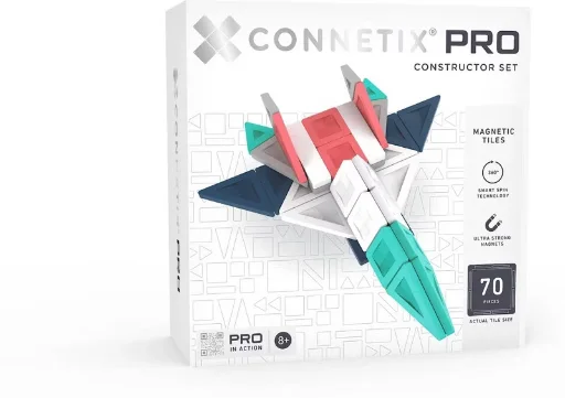 CONNETIX 70-pc Magnetic Tiles Constructor Set Deal