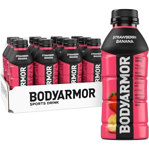 BodyArmor Electrolyte Drinks 12-Pack 16-Oz (Strawberry Banana)