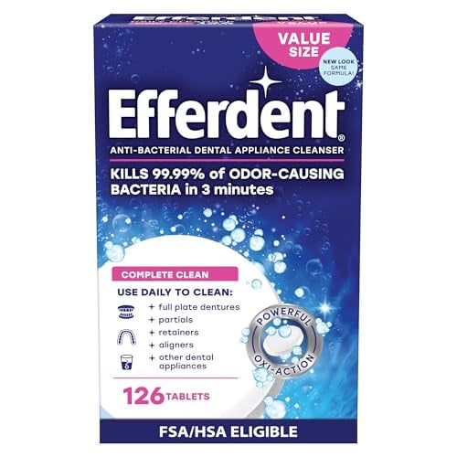 Efferdent Complete Clean Denture Cleaner Tablets 126-Count Deal