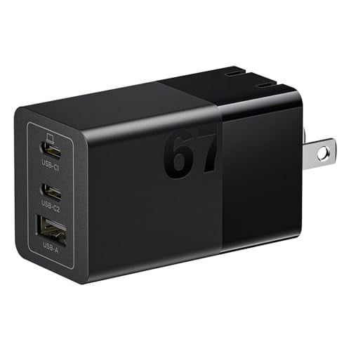3-Port Lenovo 67W Multi-Device Fast Charging (2x USB-C, 1x USB A)