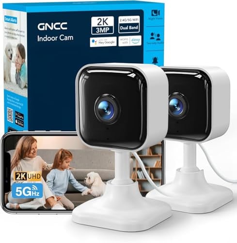GNCC 2K Indoor Cameras 2-Pack Deal