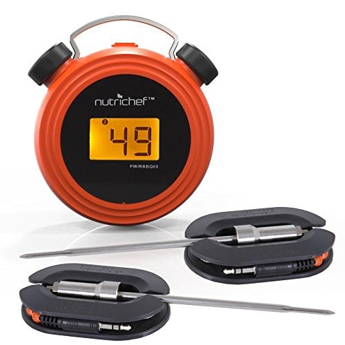 NutriChef Smart Bluetooth BBQ Grill Thermometer Dual Probes Deal