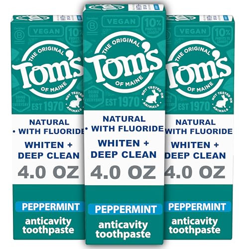 3-Pack 4-Oz Tom's Whiten Plus Deep Clean Whitening Toothpaste