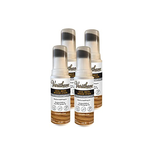 4-Pack 4-Oz Varathane Less Mess Wood Stain and Applicator (Golden Oak)