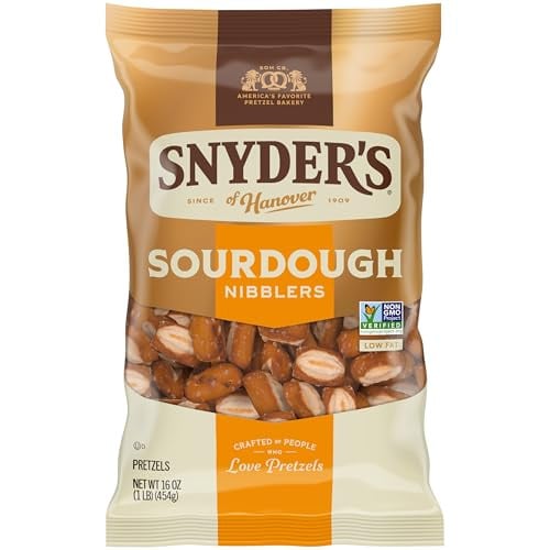 Snyder's of Hanover Sourdough Nibblers Pretzels 2 x 16-oz Deal