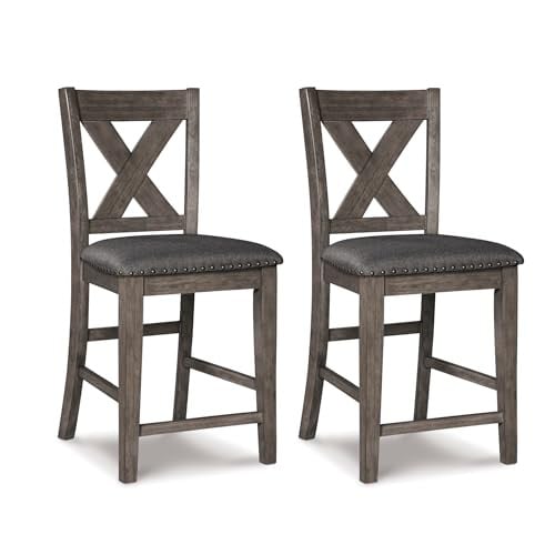 Signature Design by Ashley Caitbrook Rustic Set of 2 Count Height Stools Deal