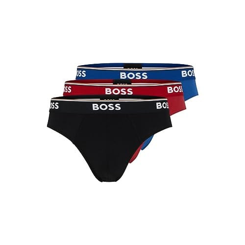 BOSS Mens 3-pack Classic Regular Fit Stretch Briefs Deal