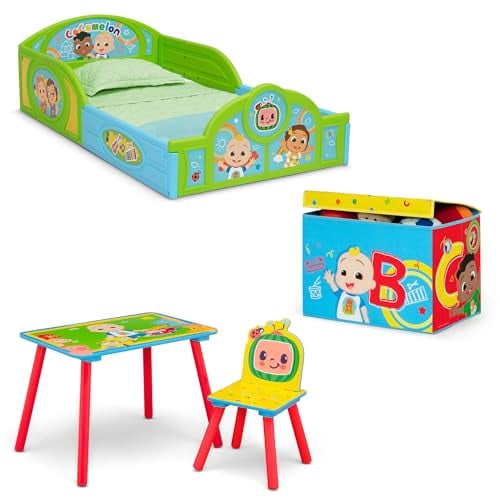Delta Children CoComelon 4-Piece Toddler Room-in-a-Box Set, Green Deal