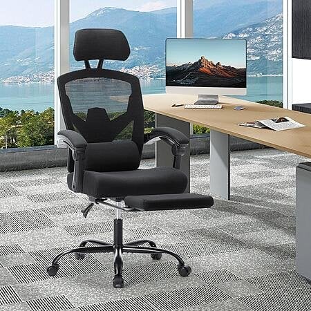 MCQ High Back Ergonomic Reclining Gaming Office Chair Mesh Swivel