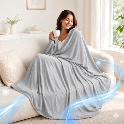 Double-Layer Cooling Blankets for Hot Sleepers