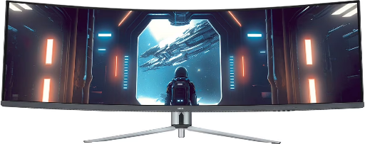 onn 49" 3840 x 1080p Curved Dual FHD Gaming Monitor