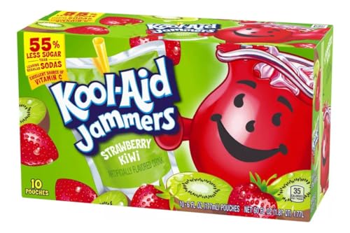 Kool-Aid Jammers Strawberry Kiwi Flavored Juice Drink (40 Pouches)