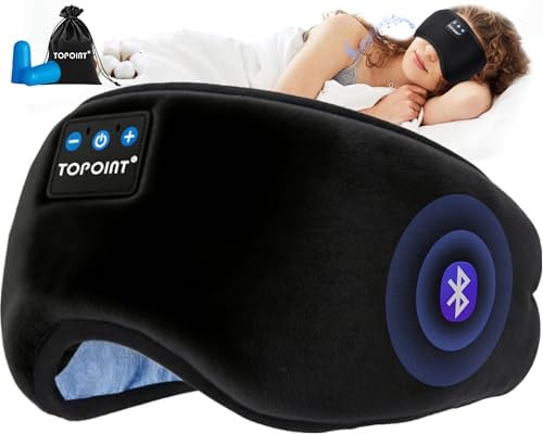 TOPOINT Blackout Bluetooth Headphone Eye Sleep Mask Deal