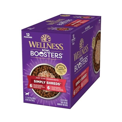 12-Pack 2.8-Oz Wellness Bowl Boosters Wet Dog Food Mixer (Variety Bundle) Deal