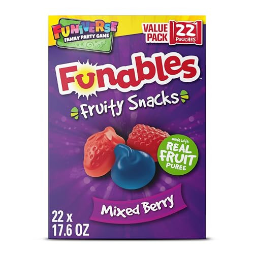 Funables Fruity Snacks, Mixed Berry, 110 Count