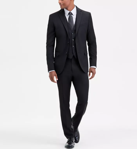 DKNY Men's Modern Fit Vested Nested Suit Deal