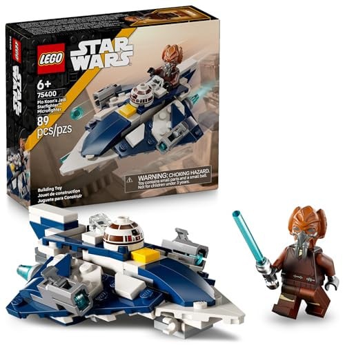 89-Piece LEGO Star Wars Plo Koon’s Jedi Starfighter Microfighter Kit