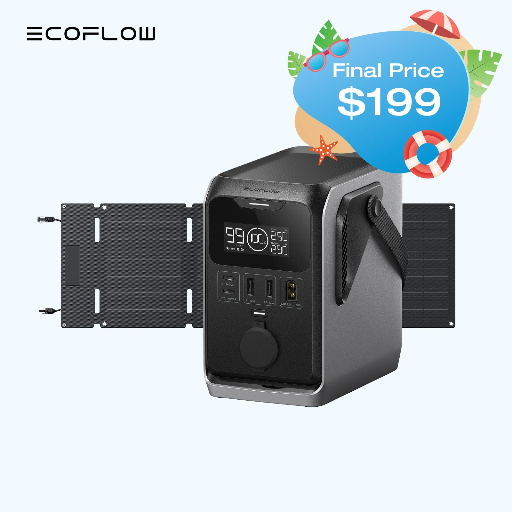 EcoFlow TRAIL 300 DC Portable Power Station 288Wh Battery with 45W Solar Panel Deal