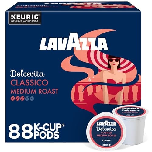 (Prime Deal) Lavazza Dolcevita Classico Medium Roast Coffee 88-Count K-Cup Pods Deal