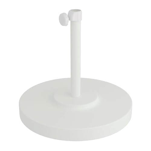 California Umbrella 50 lbs. Round Concrete Weighted Powdercoated Steel Umbrella Base Deal