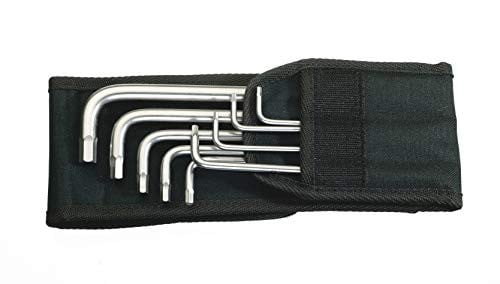 WERA Stainless Steel Imperial/SAE Hex Key Set w/Belt Pouch - 9 Pieces