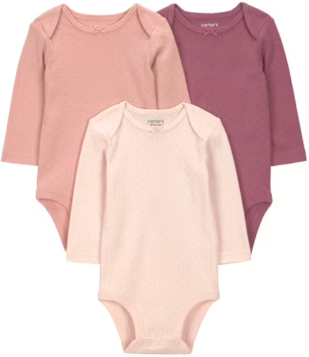 Carter's Child of Mine Baby Girl Bodysuits 3-Pack Deal
