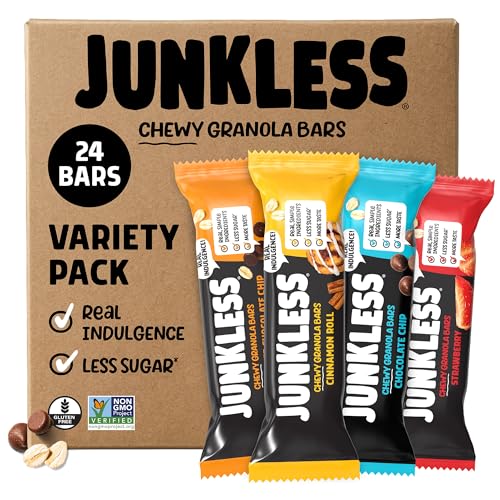 Junkless Chewy Granola Bar Variety Pack 24-Pack Deal