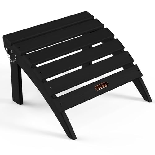 Ciokea Plastic Folding Footstool, Black Deal