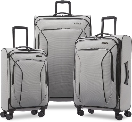 American Tourister X-Lite 3-Piece Luggage Set with Spinner Wheels