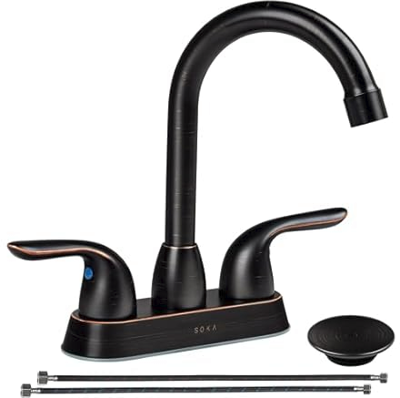 SOKA Stainless Steel Bathroom Sink Faucet (Oil Rubbed Bronze)