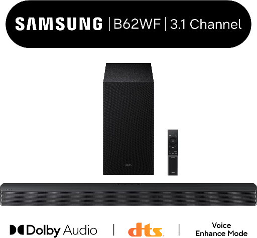 Samsung B-series 3.1 Ch DTS Virtual:X Soundbar with Subwoofer HW-B62WF/ZA Deal