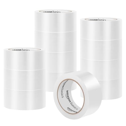 Amazon Basics Strong Plastic Adhesive Packing Tape 12-Pack Deal