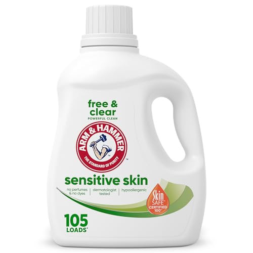 Arm & Hammer Sensitive Skin Free & Clear Liquid Laundry Detergent 105 Loads