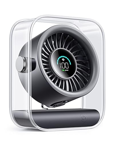 Digix Portable Rechargeable Desk Fan w/ LED Display 3000mAh Deal