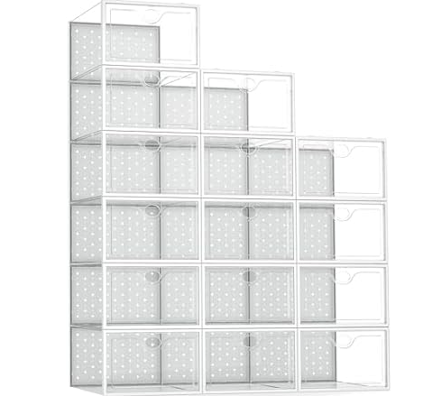 PINKPUM X-Large Shoe Storage Box, 15 Pack