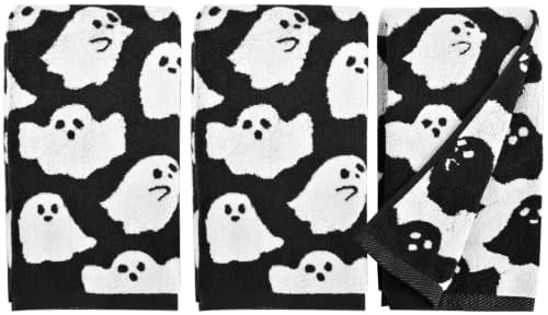 3-Pack Halloween Ghost Hand Towels